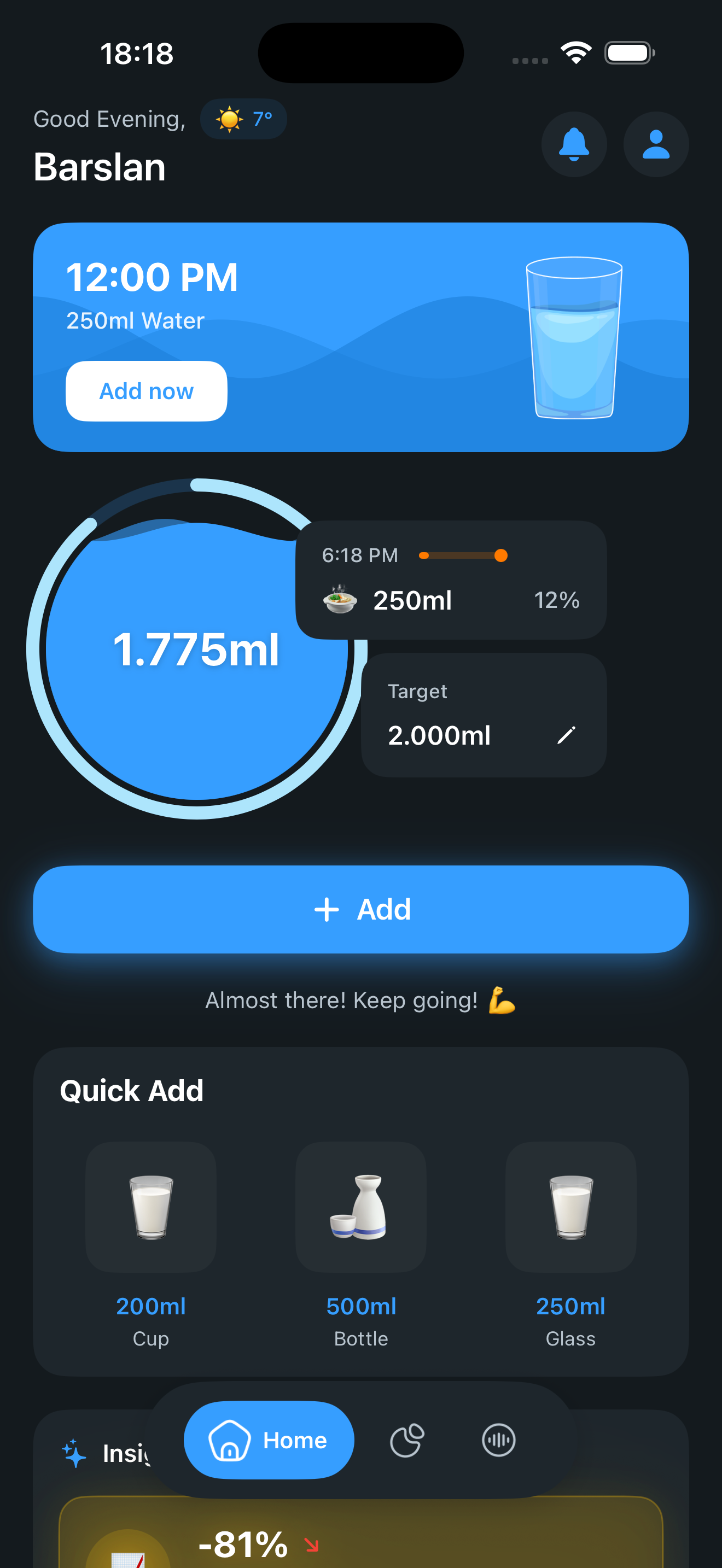 Thirsti App Screenshot 2